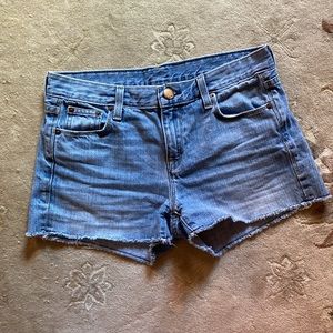 J. Crew Medium Blue Denim Cutoff Shorts